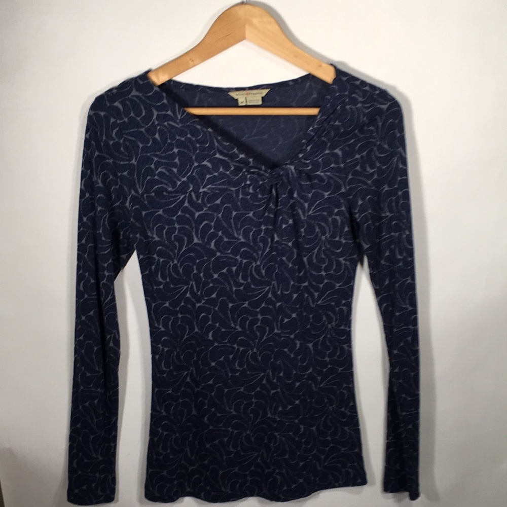 Royal Robbins Navy and Grey Top M